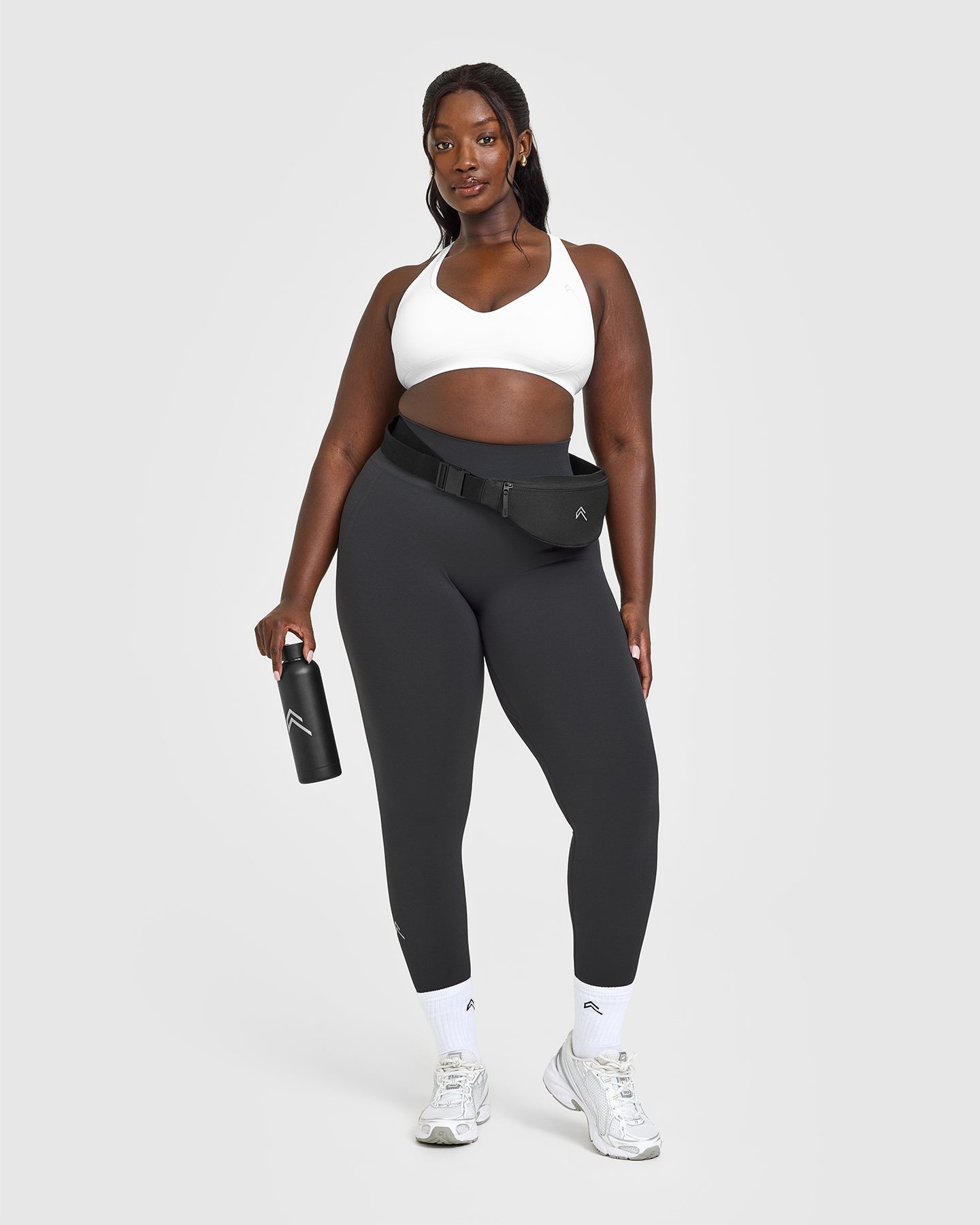 Effortless Seamless Racer Back Sports Bra | White
