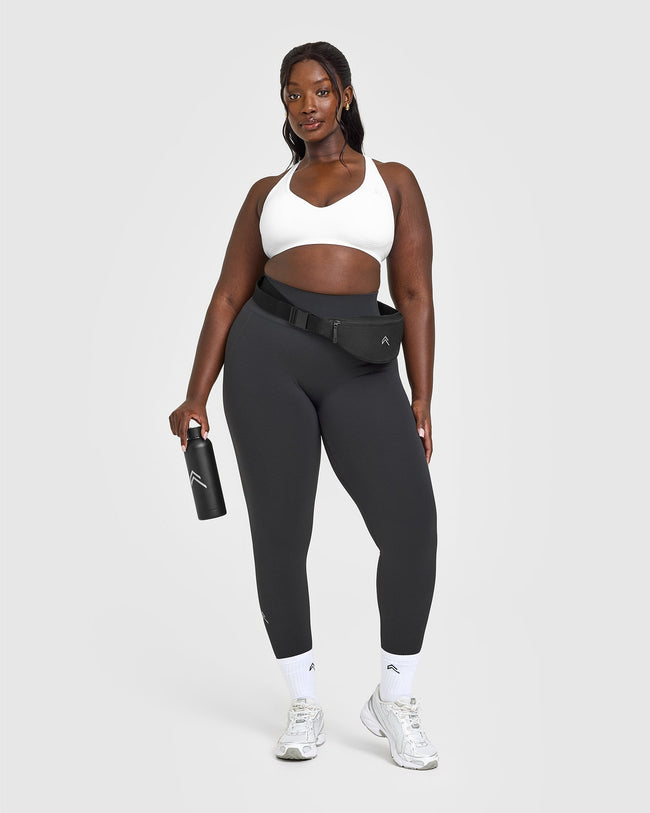 Effortless Seamless Racer Back Sports Bra | White