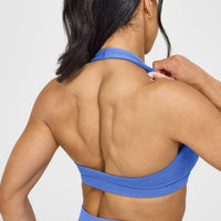 EasyLift™ Halter Bralette | Glaucous Blue