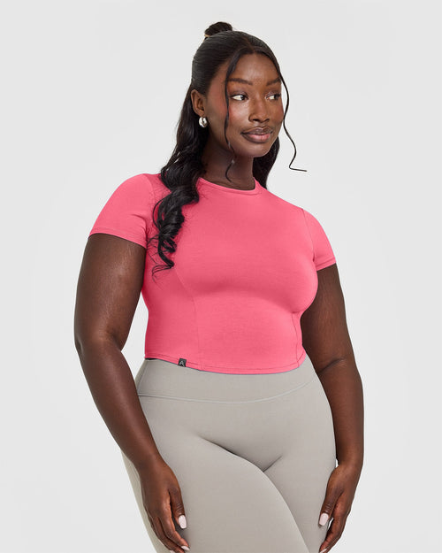 Oner Modal Mellow™ Soft Mid Short Sleeve T-Shirt | Velvet Pink