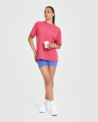 Classic Oversized Lightweight T-Shirt | Velvet Pink