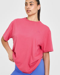Classic Oversized Lightweight T-Shirt | Velvet Pink